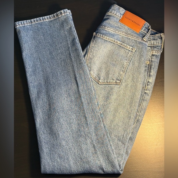 Lucky Brand Denim - Lucky Brand Studded Straight Leg Jeans Size 8 29 Medium Wash